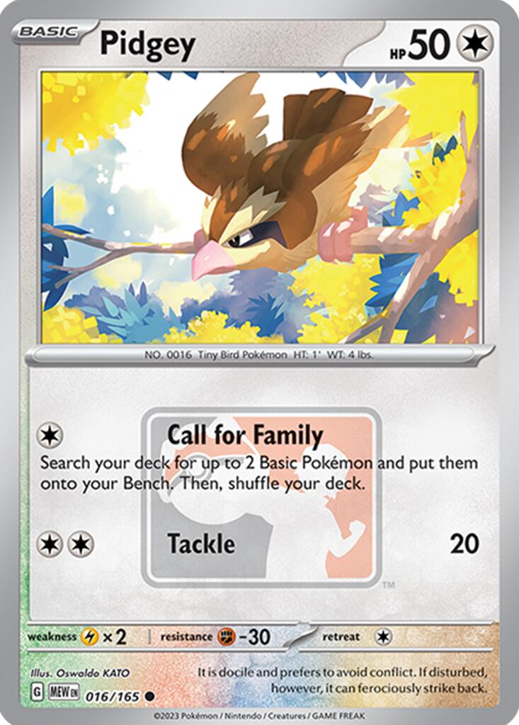 Pidgey (016/165) [League & Championship Cards] | Exor Games New Glasgow