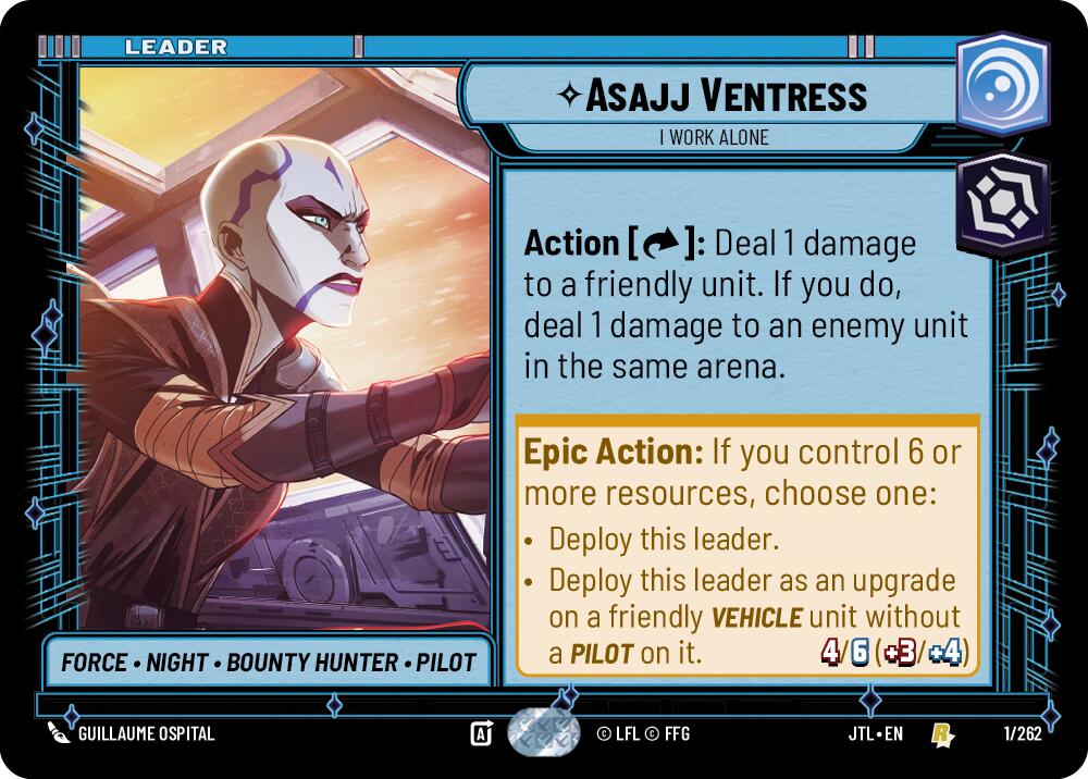 Asajj Ventress - I Work Alone (001/262) (001/257) [Jump to Lightspeed] | Exor Games New Glasgow