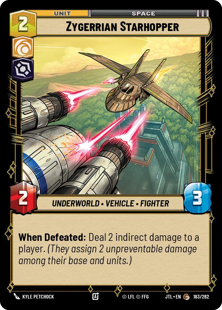 Zygerrian Starhopper (183/262) (183/257) [Jump to Lightspeed] | Exor Games New Glasgow