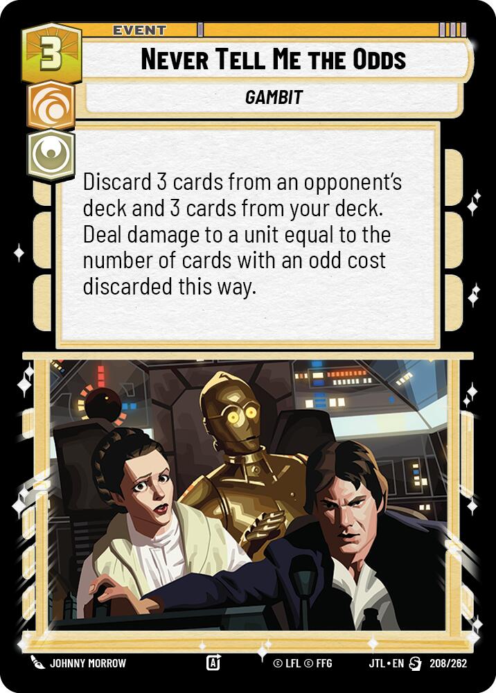 Never Tell Me the Odds (208/262) (208/257) [Jump to Lightspeed] | Exor Games New Glasgow