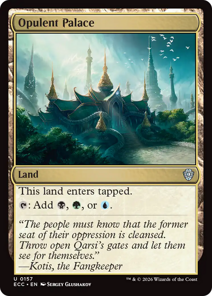 Opulent Palace [Lorwyn Eclipsed Commander] | Exor Games New Glasgow