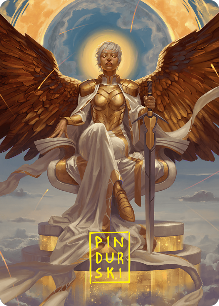 Herald of Eternal Dawn Art Card (27/54) (Gold-Stamped Signature) [Foundations Art Series] | Exor Games New Glasgow