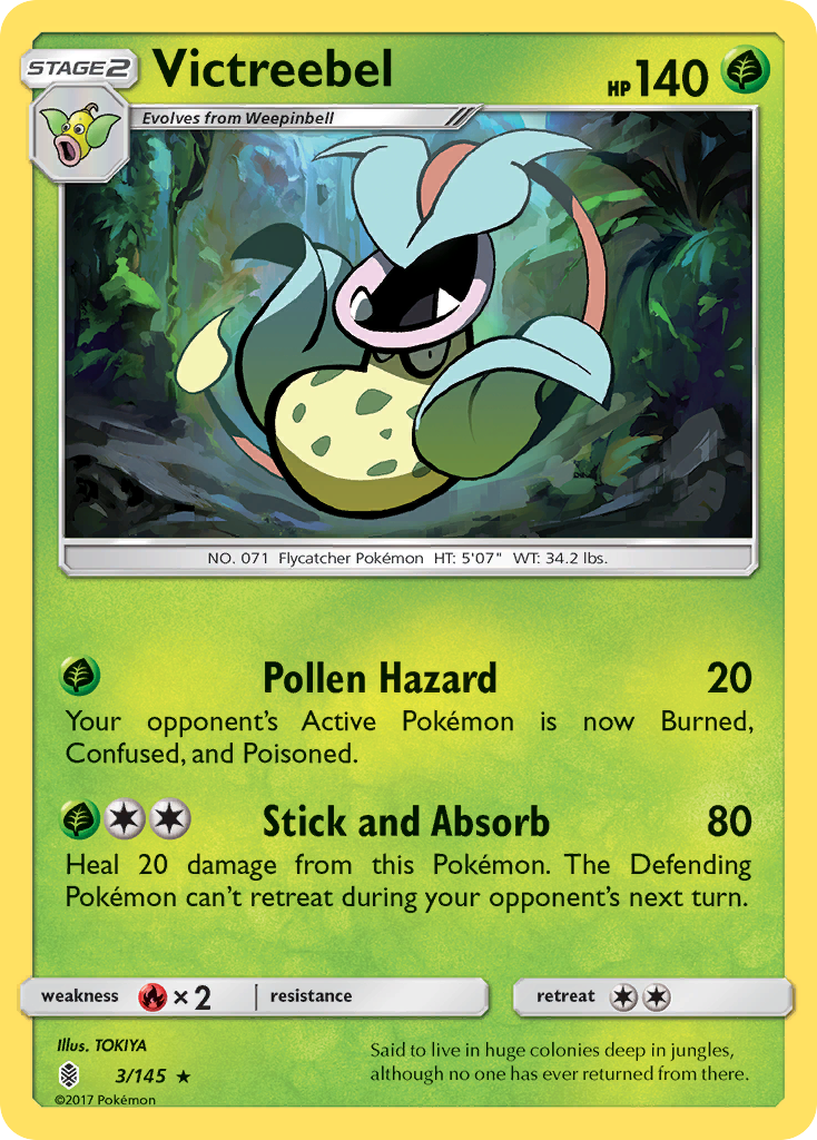 Victreebel (3/145) [Sun & Moon: Guardians Rising] | Exor Games New Glasgow