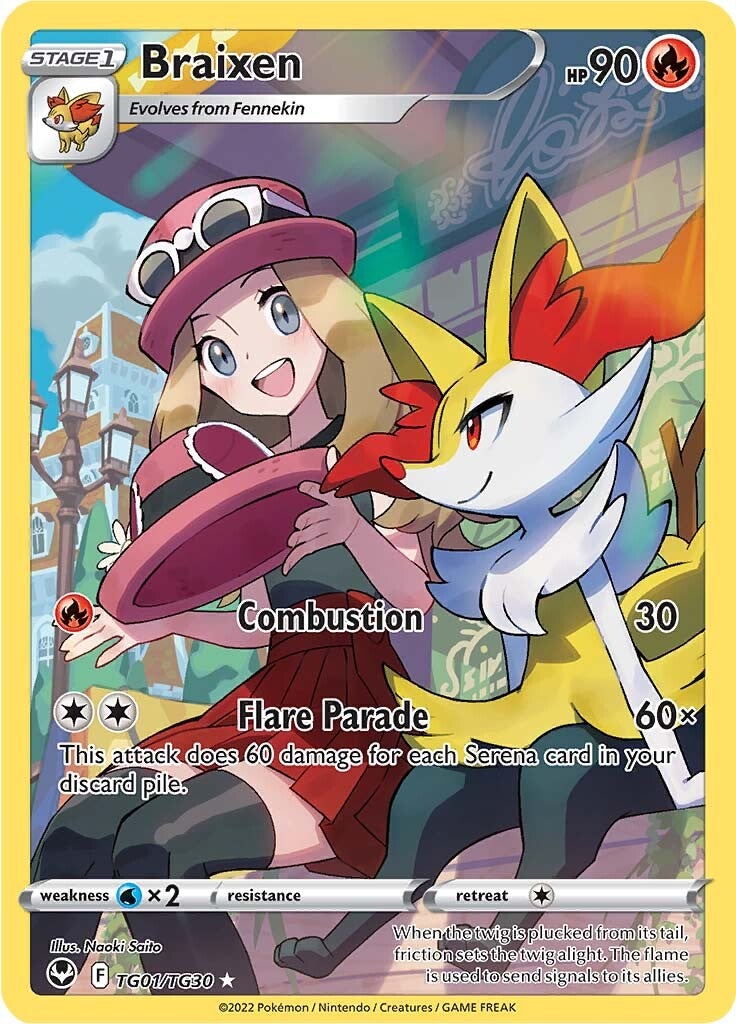 Braixen (TG01/TG30) [Sword & Shield: Silver Tempest] | Exor Games New Glasgow