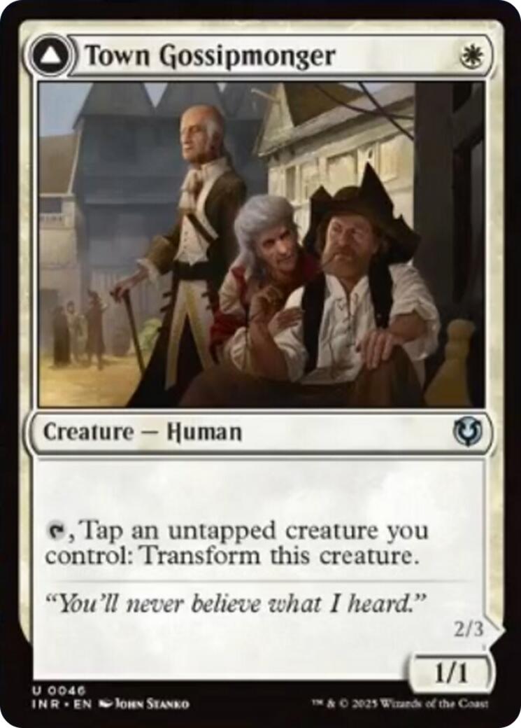 Town Gossipmonger // Incited Rabble [Innistrad Remastered] | Exor Games New Glasgow