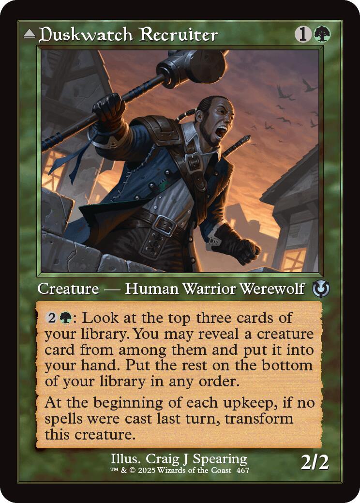 Duskwatch Recruiter // Krallenhorde Howler (Retro Frame) [Innistrad Remastered] | Exor Games New Glasgow