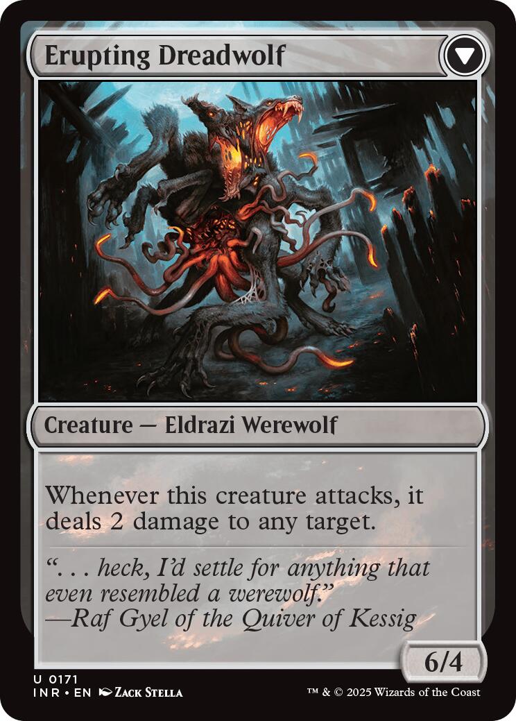 Smoldering Werewolf // Erupting Dreadwolf [Innistrad Remastered] | Exor Games New Glasgow