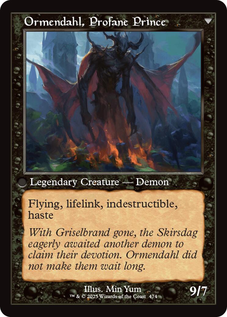 Westvale Abbey // Ormendahl, Profane Prince (Retro Frame) [Innistrad Remastered] | Exor Games New Glasgow