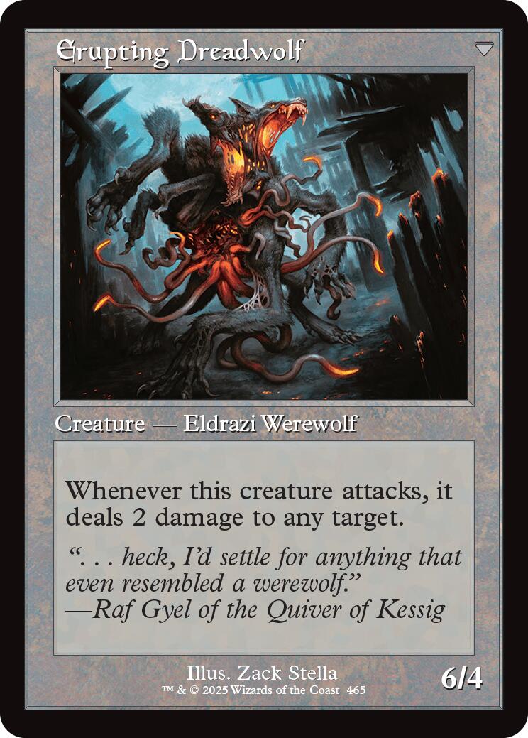 Smoldering Werewolf // Erupting Dreadwolf (Retro Frame) [Innistrad Remastered] | Exor Games New Glasgow