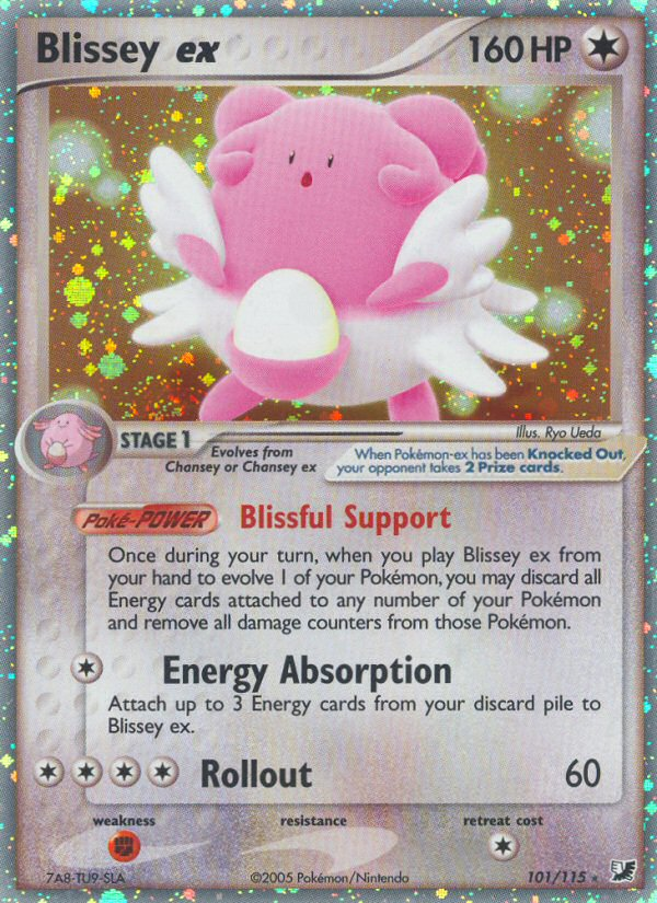 Blissey ex (101/115) [EX: Unseen Forces] | Exor Games New Glasgow