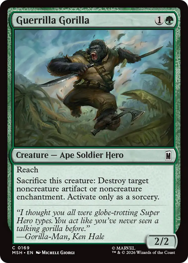 Guerrilla Gorilla [Marvel Super Heroes] | Exor Games New Glasgow