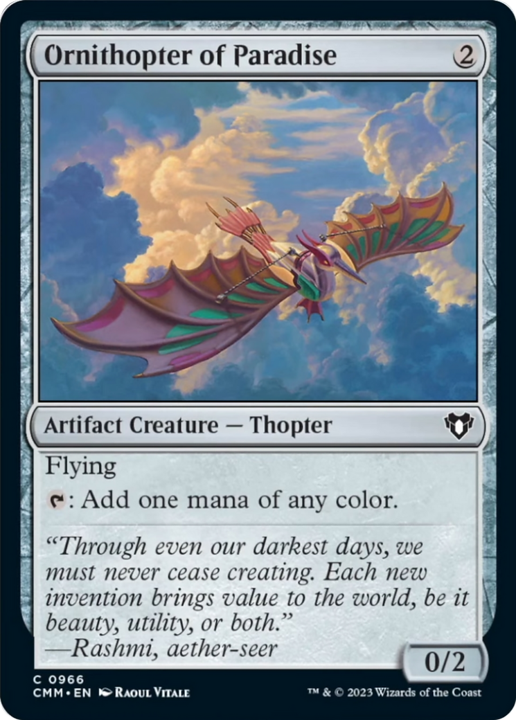 Ornithopter of Paradise [Commander Masters] | Exor Games New Glasgow