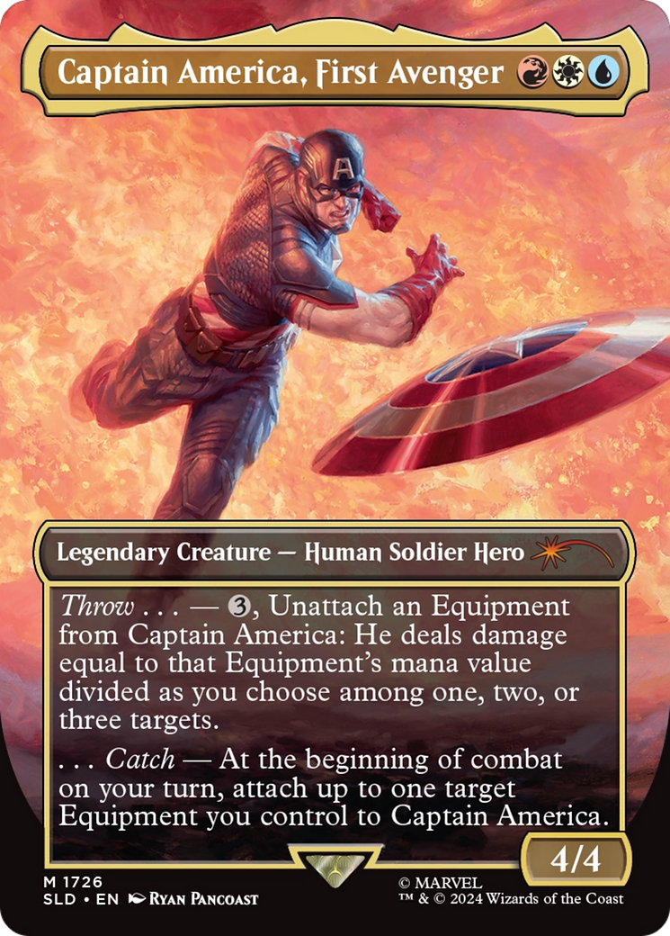 Captain America, First Avenger (Rainbow Foil) [Secret Lair Drop Series] | Exor Games New Glasgow