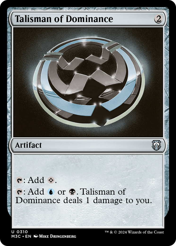 Talisman of Dominance (Ripple Foil) [Modern Horizons 3 Commander] | Exor Games New Glasgow