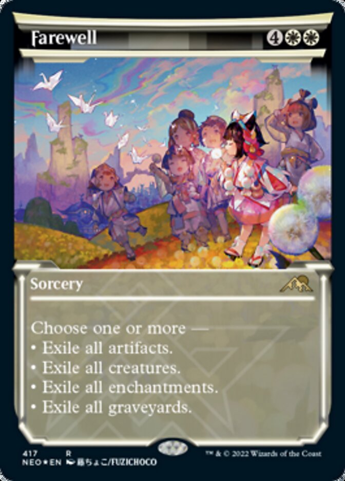 Farewell (Showcase) (Foil Etched) [Kamigawa: Neon Dynasty] | Exor Games New Glasgow