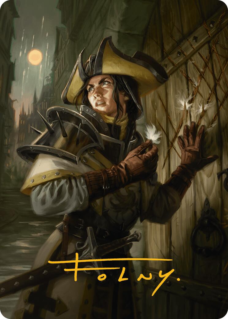 Thraben Inspector Art Card (Gold-Stamped Signature) [Innistrad Remastered Art Series] | Exor Games New Glasgow