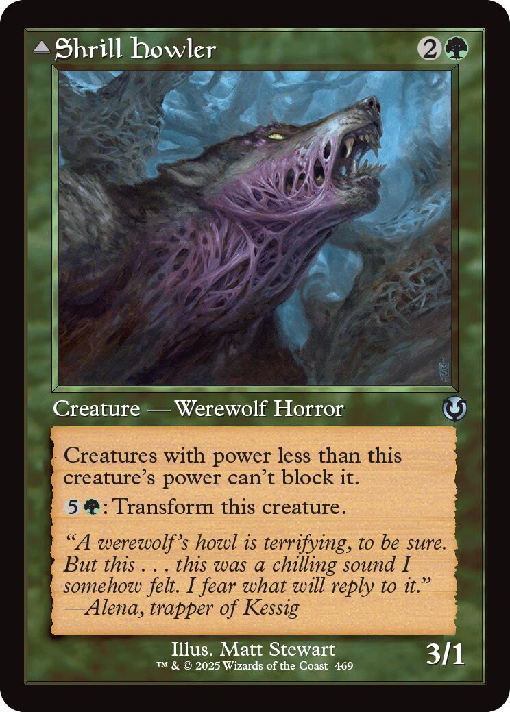 Shrill Howler // Howling Chorus (Retro Frame) [Innistrad Remastered] | Exor Games New Glasgow