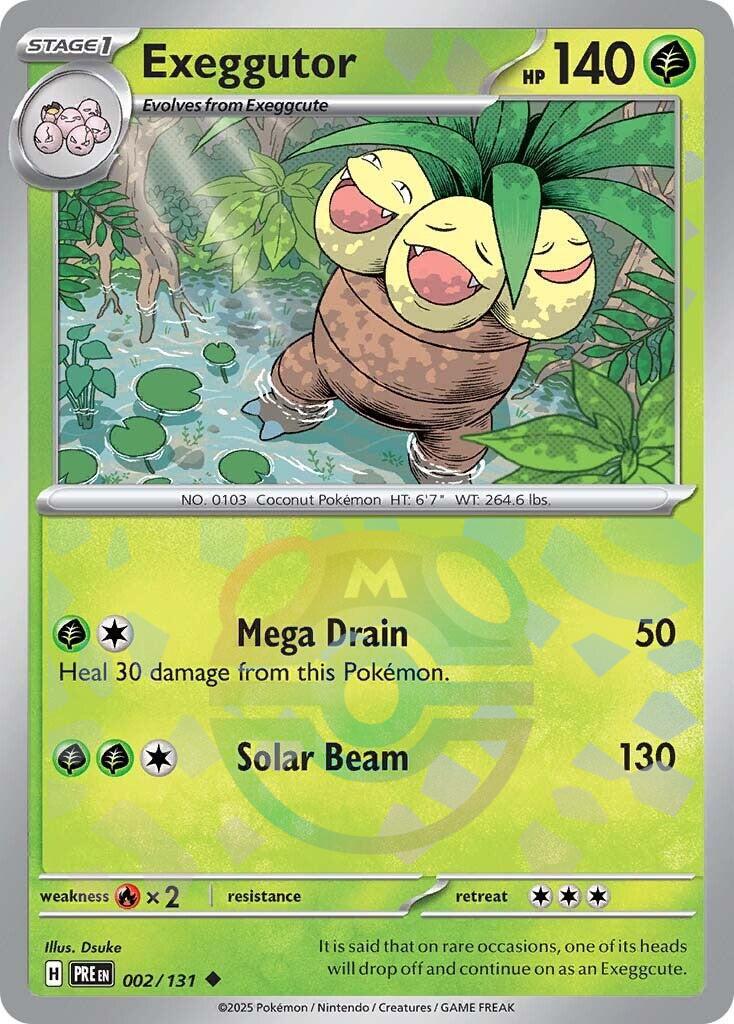 Exeggutor (002/131) (Master Ball Pattern) [Scarlet & Violet: Prismatic Evolutions] | Exor Games New Glasgow