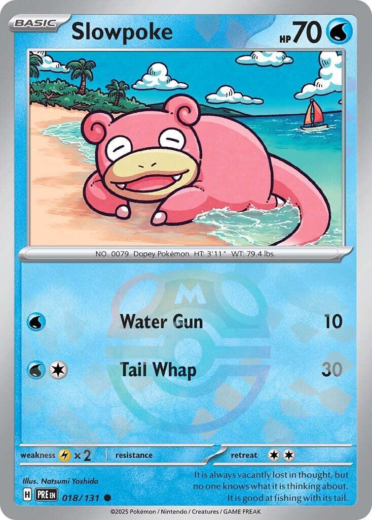 Slowpoke (018/131) (Master Ball Pattern) [Scarlet & Violet: Prismatic Evolutions] | Exor Games New Glasgow