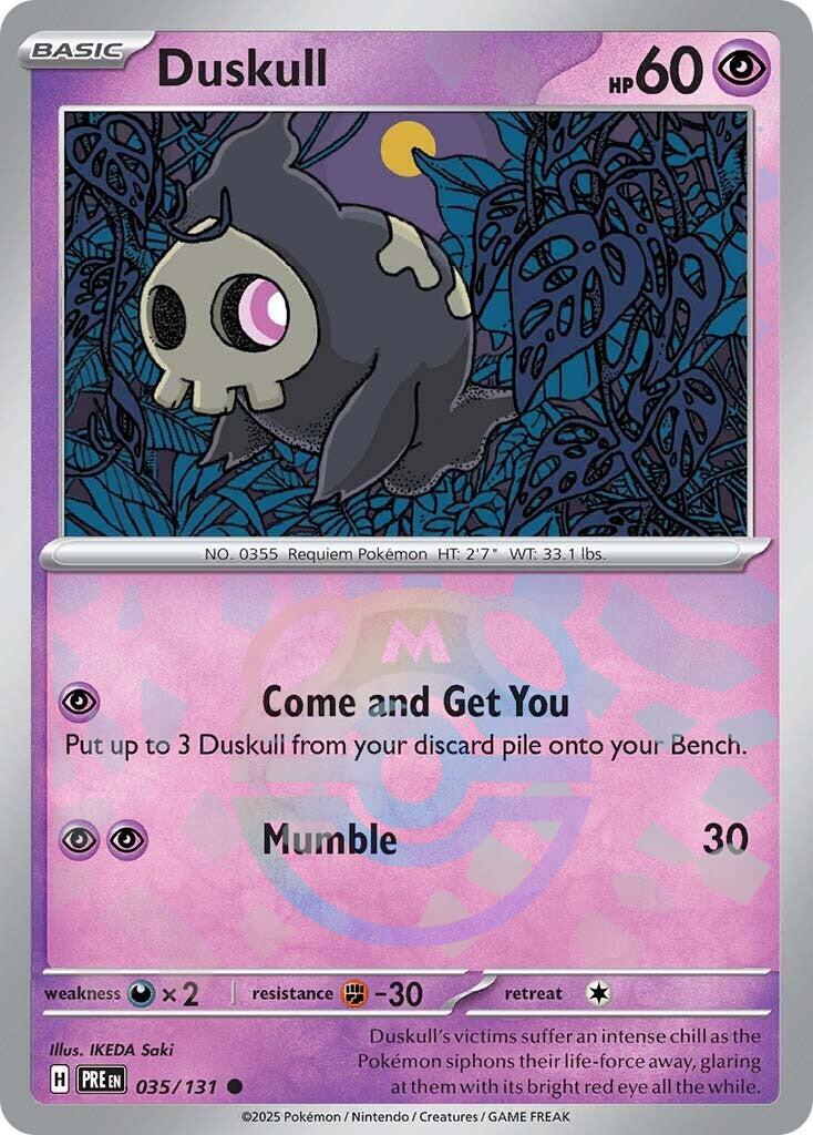 Duskull (035/131) (Master Ball Pattern) [Scarlet & Violet: Prismatic Evolutions] | Exor Games New Glasgow