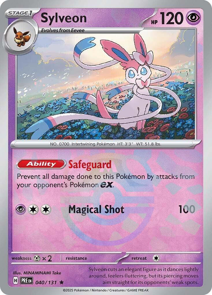 Sylveon (040/131) (Master Ball Pattern) [Scarlet & Violet: Prismatic Evolutions] | Exor Games New Glasgow