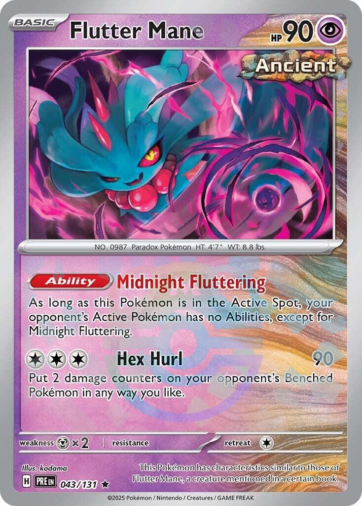 Flutter Mane (043/131) (Master Ball Pattern) [Scarlet & Violet: Prismatic Evolutions] | Exor Games New Glasgow