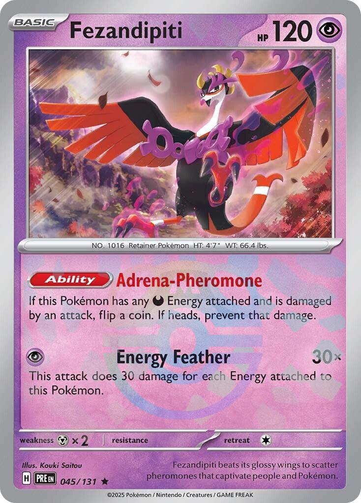 Fezandipiti (045/131) (Master Ball Pattern) [Scarlet & Violet: Prismatic Evolutions] | Exor Games New Glasgow