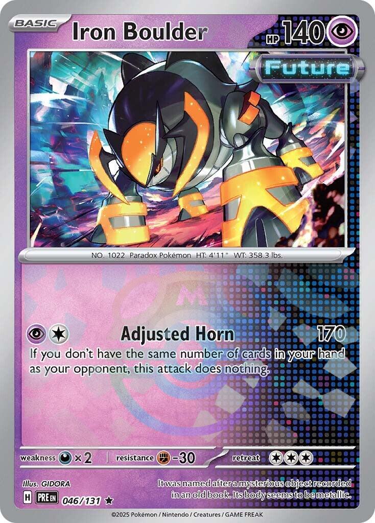 Iron Boulder (046/131) (Master Ball Pattern) [Scarlet & Violet: Prismatic Evolutions] | Exor Games New Glasgow