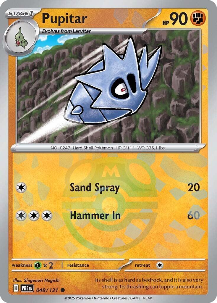 Pupitar (048/131) (Master Ball Pattern) [Scarlet & Violet: Prismatic Evolutions] | Exor Games New Glasgow