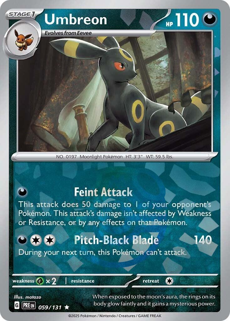 Umbreon (059/131) (Master Ball Pattern) [Scarlet & Violet: Prismatic Evolutions] | Exor Games New Glasgow