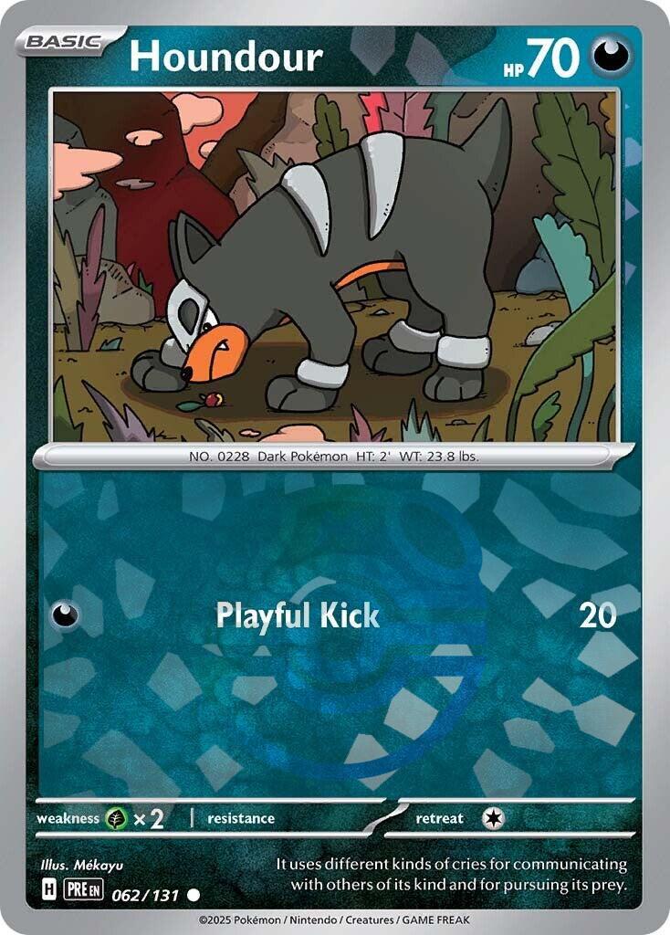 Houndour (062/131) (Master Ball Pattern) [Scarlet & Violet: Prismatic Evolutions] | Exor Games New Glasgow