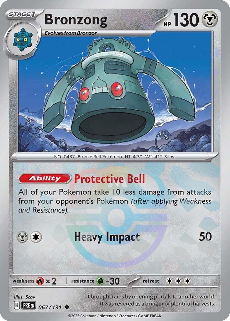 Bronzong (067/131) (Master Ball Pattern) [Scarlet & Violet: Prismatic Evolutions] | Exor Games New Glasgow