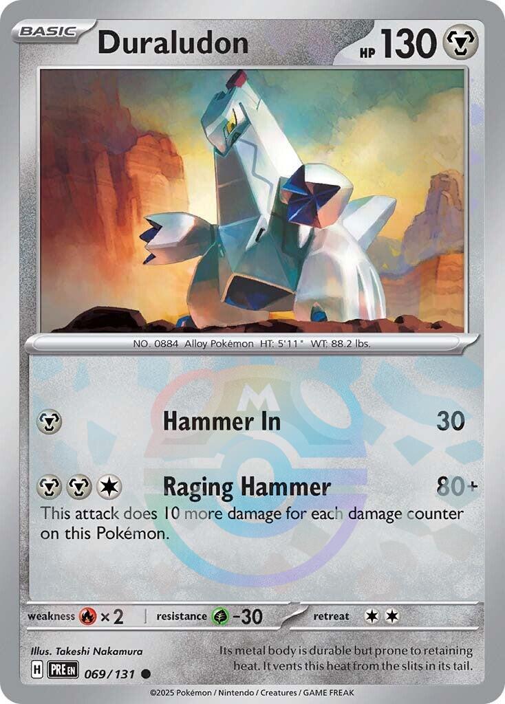 Duraludon (069/131) (Master Ball Pattern) [Scarlet & Violet: Prismatic Evolutions] | Exor Games New Glasgow