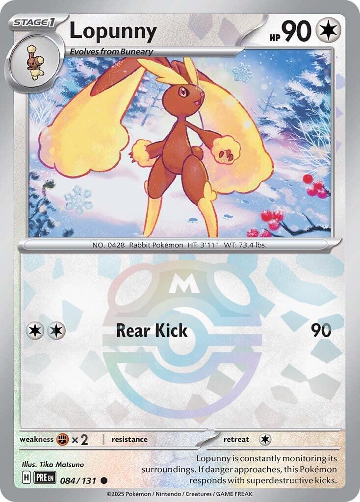 Lopunny (084/131) (Master Ball Pattern) [Scarlet & Violet: Prismatic Evolutions] | Exor Games New Glasgow