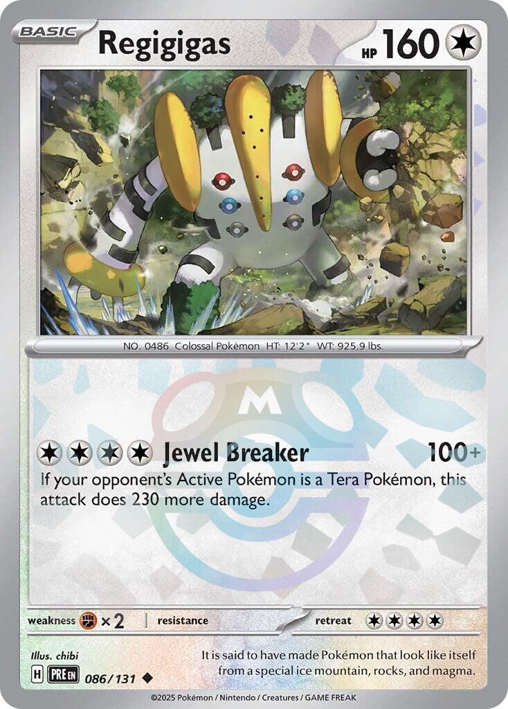 Regigigas (086/131) (Master Ball Pattern) [Scarlet & Violet: Prismatic Evolutions] | Exor Games New Glasgow