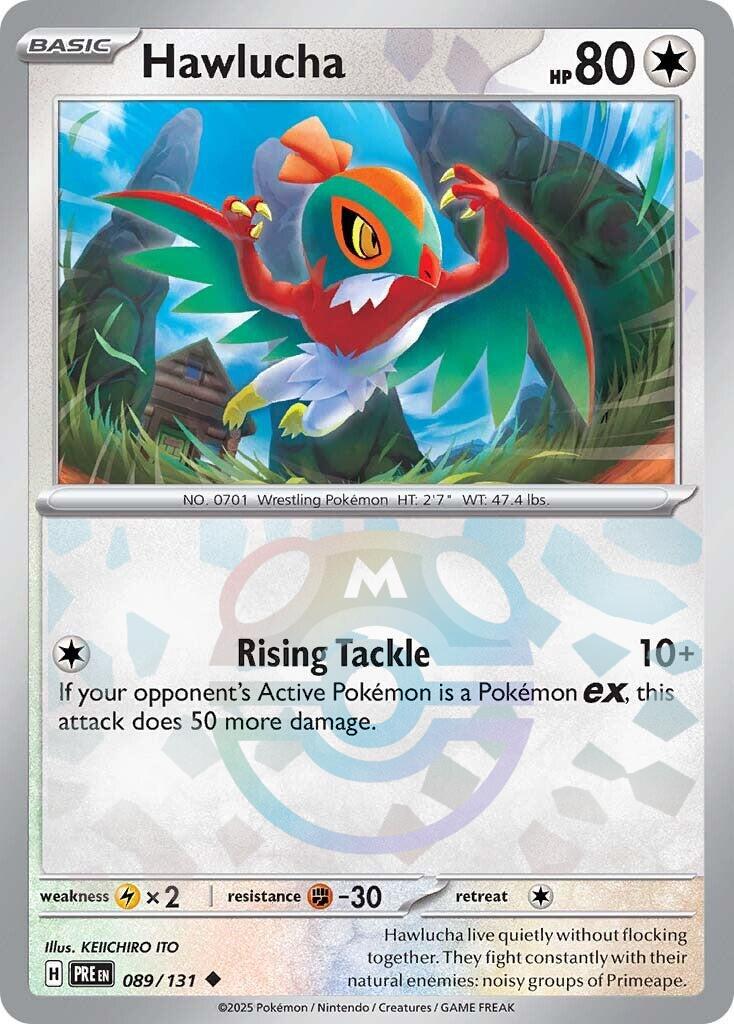 Hawlucha (089/131) (Master Ball Pattern) [Scarlet & Violet: Prismatic Evolutions] | Exor Games New Glasgow