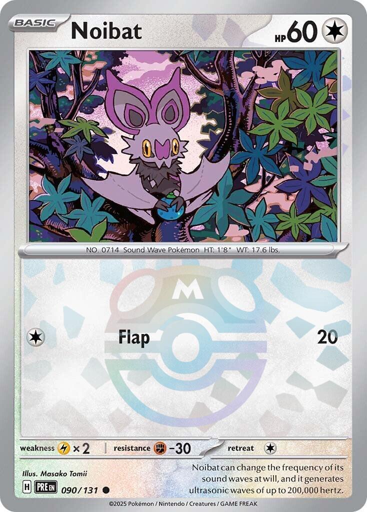 Noibat (090/131) (Master Ball Pattern) [Scarlet & Violet: Prismatic Evolutions] | Exor Games New Glasgow
