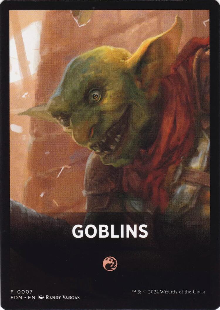Goblins Theme Card [Foundations Tokens] | Exor Games New Glasgow