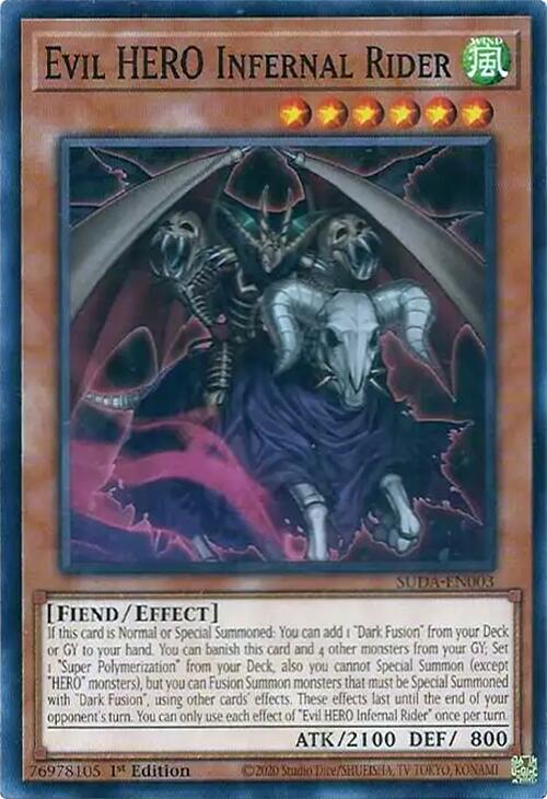 Evil HERO Infernal Rider [SUDA-EN003] Common | Exor Games New Glasgow