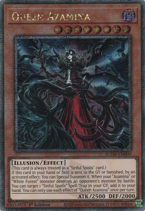 Queen Azamina (Quarter Century Secret Rare) [SUDA-EN009] Quarter Century Secret Rare | Exor Games New Glasgow