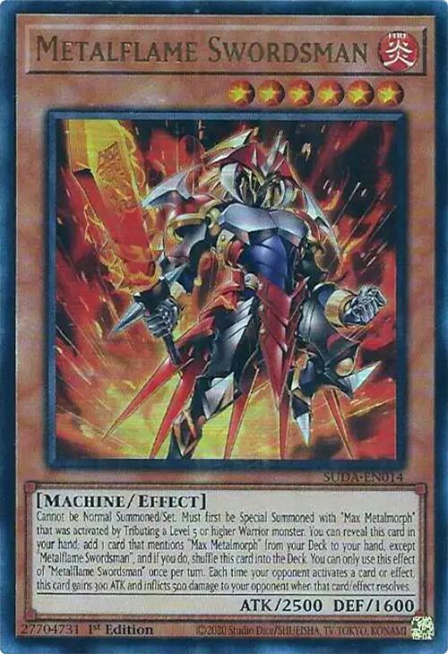 Metalflame Swordsman [SUDA-EN014] Ultra Rare | Exor Games New Glasgow