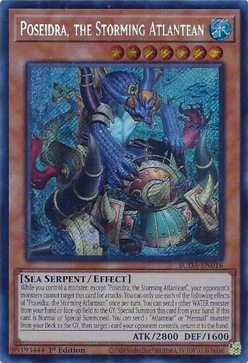 Poseidra, the Storming Atlantean [SUDA-EN016] Secret Rare | Exor Games New Glasgow