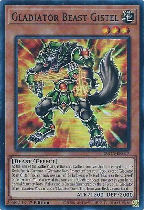 Gladiator Beast Gistel [SUDA-EN017] Super Rare | Exor Games New Glasgow