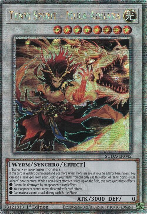Tenyi Spirit - Mula Adhara (Quarter Century Secret Rare) [SUDA-EN042] Quarter Century Secret Rare | Exor Games New Glasgow