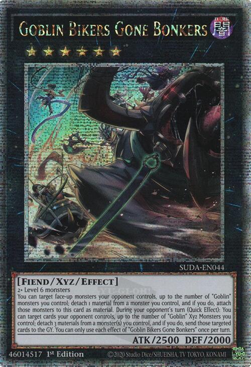 Goblin Bikers Gone Bonkers (Quarter Century Secret Rare) [SUDA-EN044] Quarter Century Secret Rare | Exor Games New Glasgow