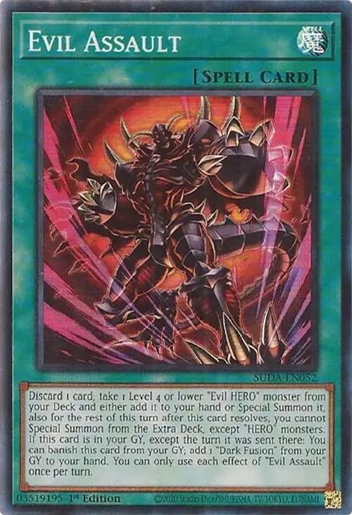 Evil Assault [SUDA-EN052] Super Rare | Exor Games New Glasgow