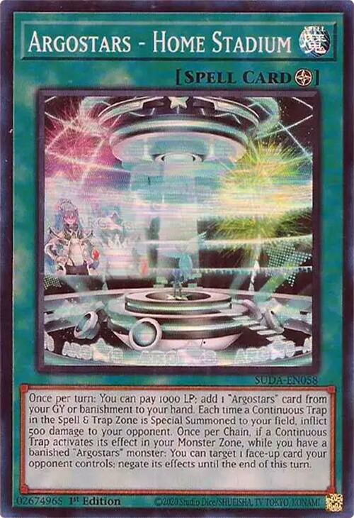 Argostars - Home Stadium [SUDA-EN058] Super Rare | Exor Games New Glasgow