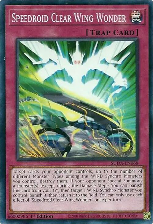 Speedroid Clear Wing Wonder [SUDA-EN068] Common | Exor Games New Glasgow