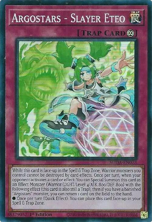 Argostars - Slayer Eteo [SUDA-EN073] Super Rare | Exor Games New Glasgow