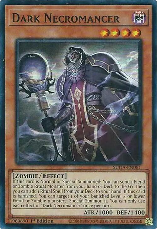 Dark Necromancer [SUDA-EN081] Super Rare | Exor Games New Glasgow